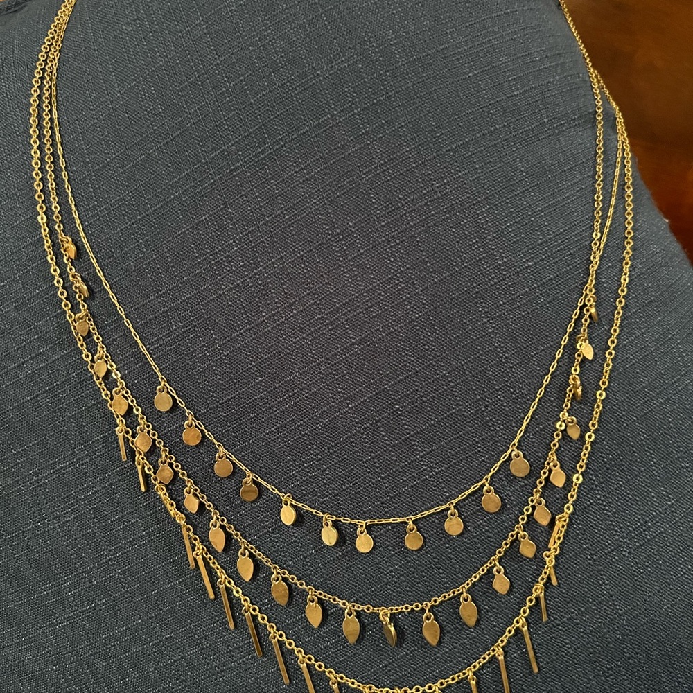 Loft Gold Accented Layered Necklace